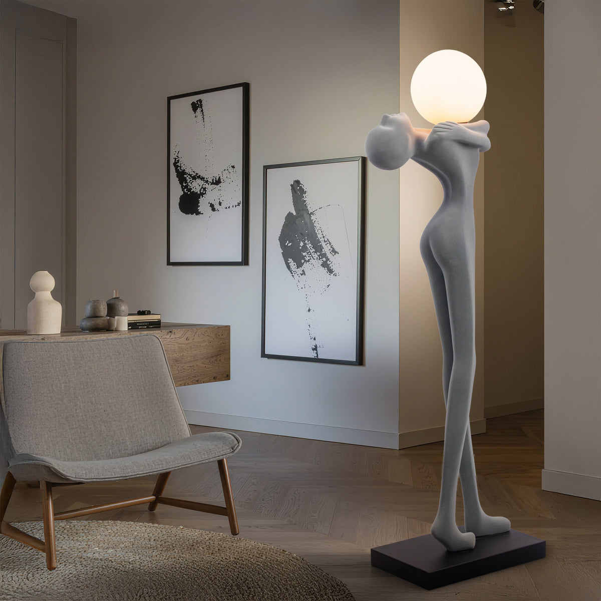 Heir And Spare(Grey) Floor Lamp