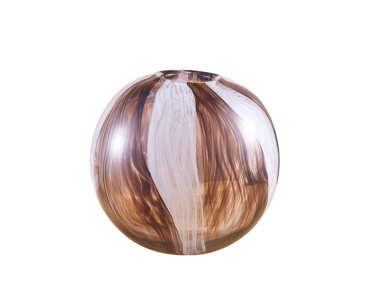 Proof is In The Pudding (Brown/White, Small) Glass