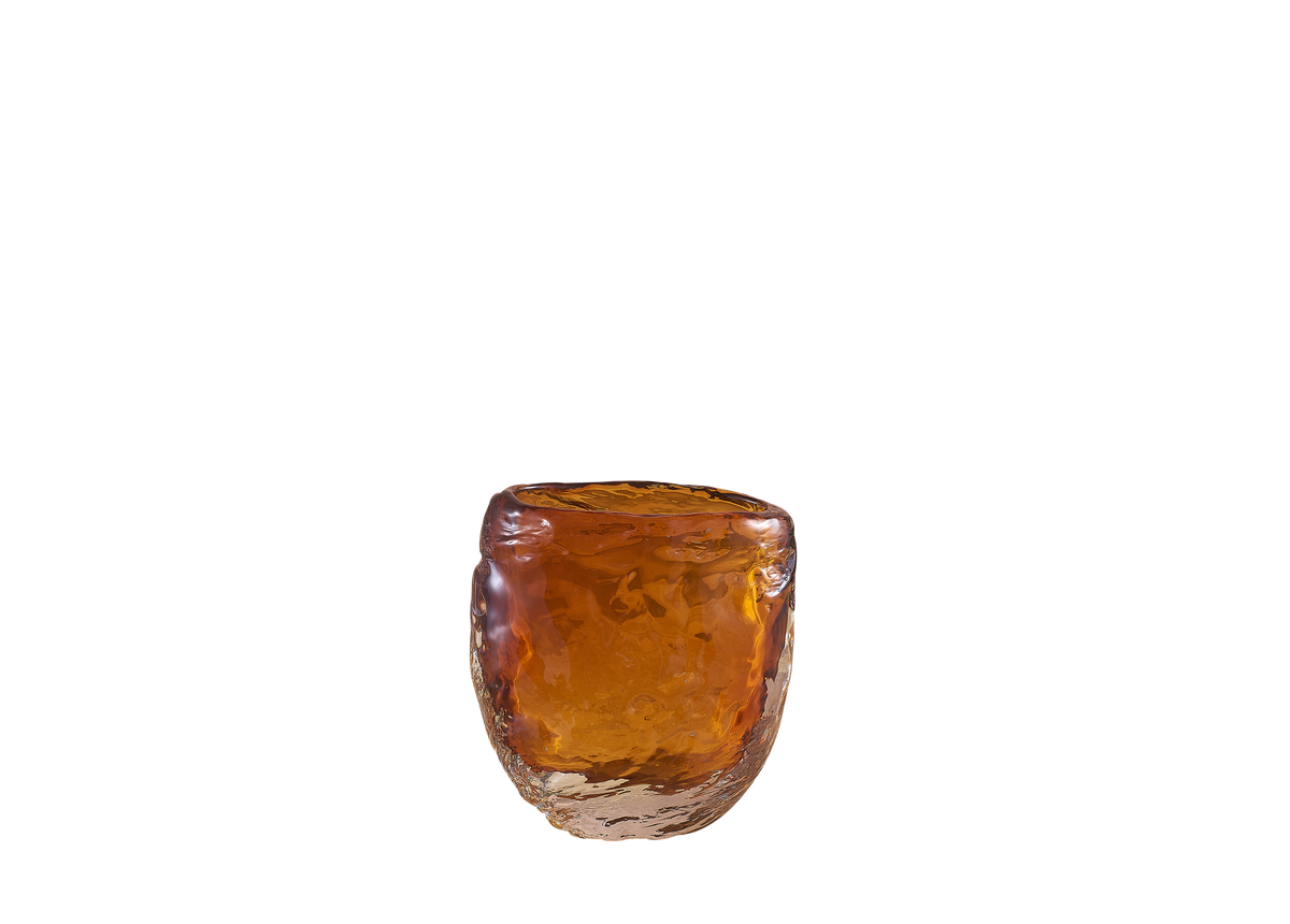 Hidden Heart (Orange) Glass