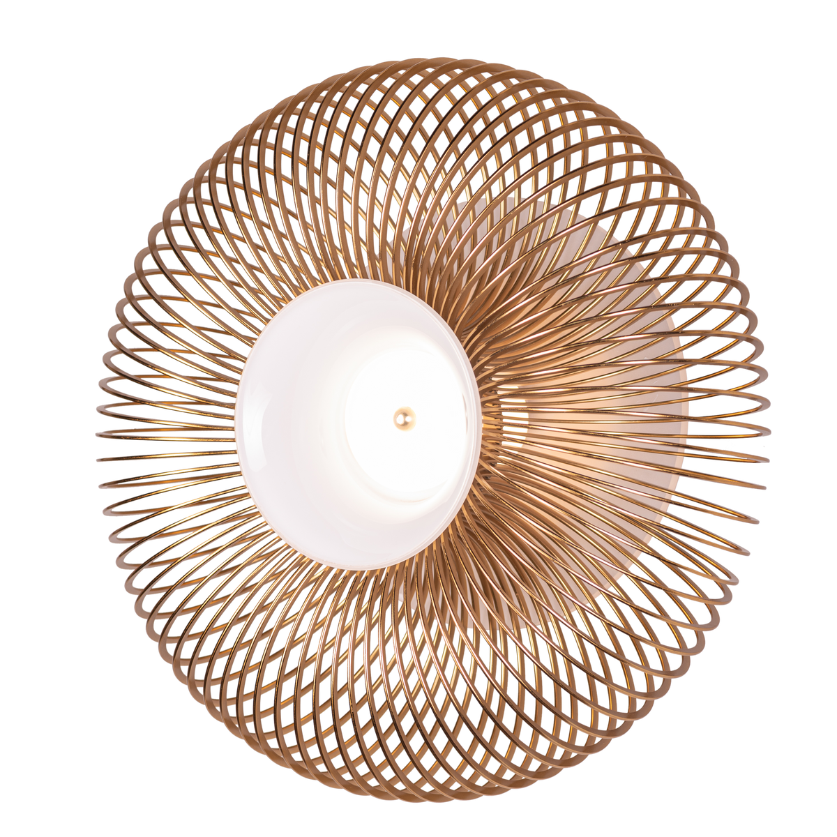 Oïna (Gold, White) Metal & Glass Wall Light