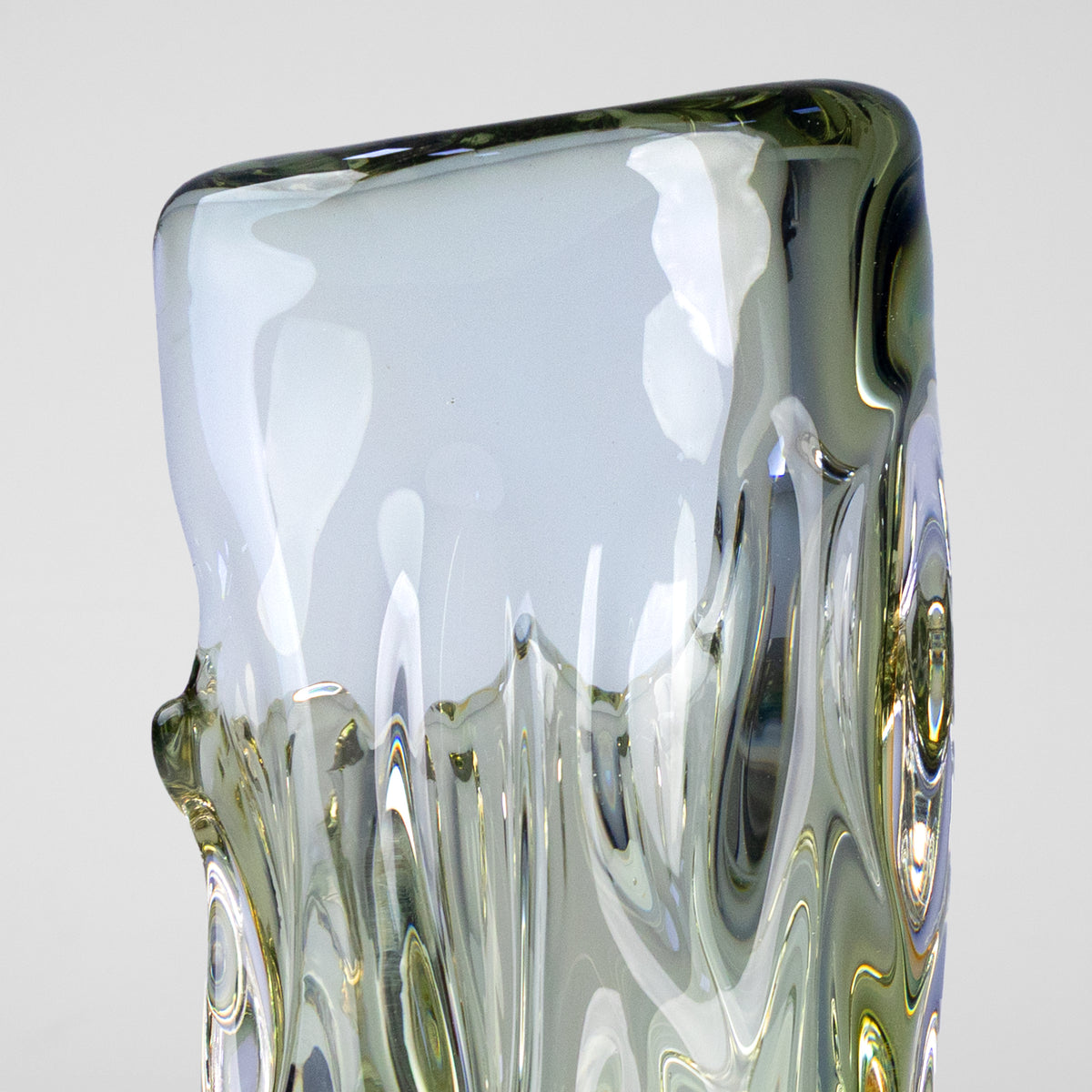 Distortion (Green) Glass Vase