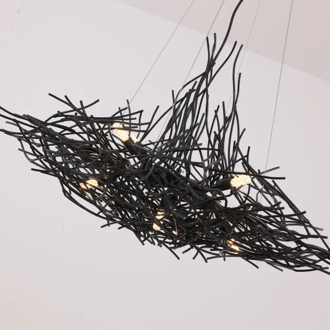 Driftwood Den (Black) Chandelier