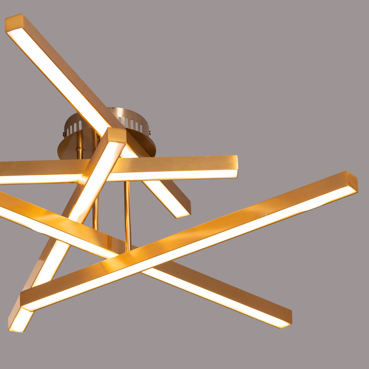Run The World (Gold, Dimmable LED with Remote Control) Ceiling Light