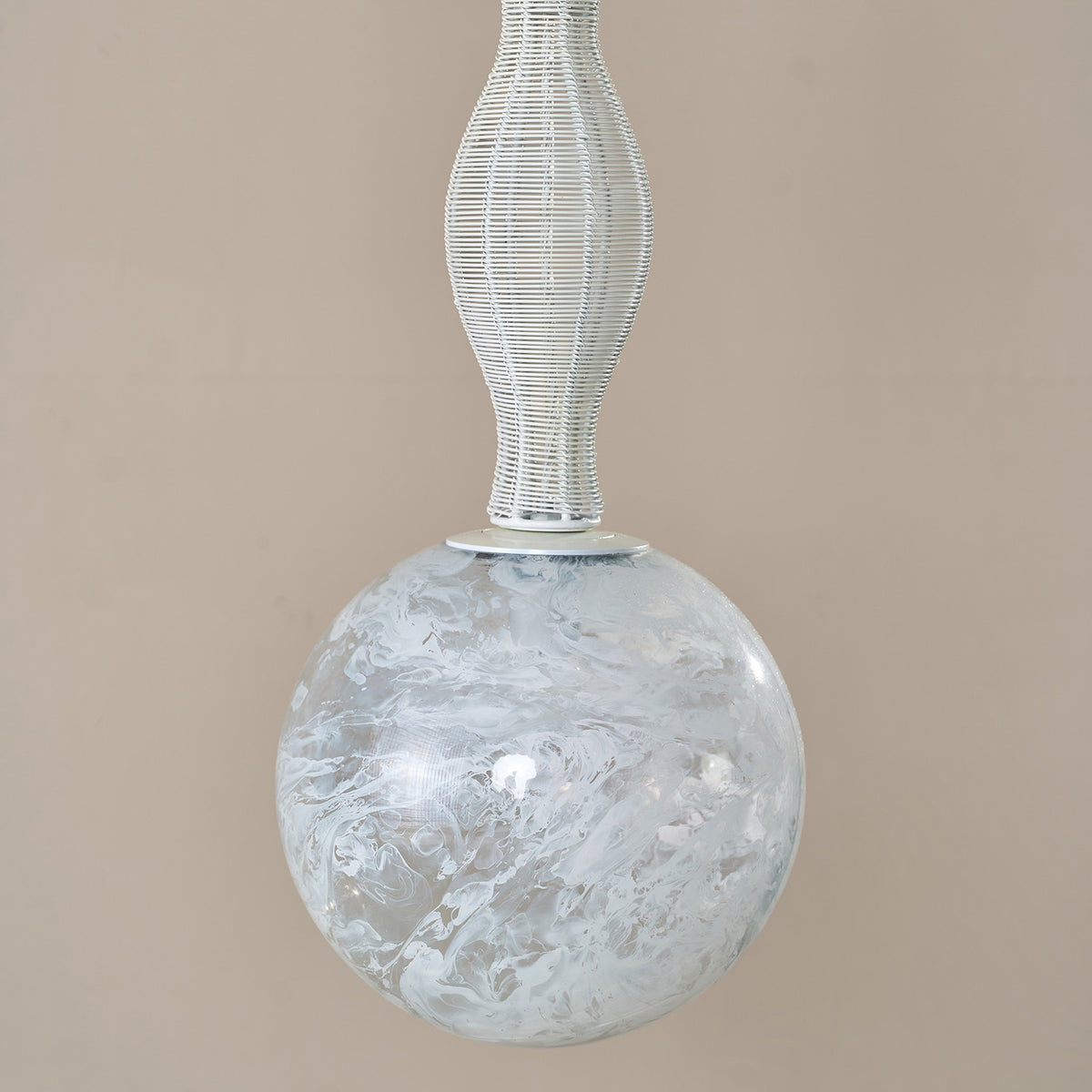 Luminous Totem (Small ,White) Pendant Light Handmade By Yaahvi