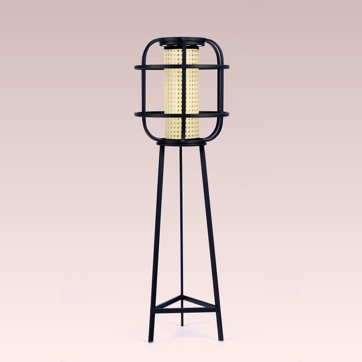 Beacon Tower (Black, Large, Solar Powered-Rechargeable) Outdoor Floor Lamp