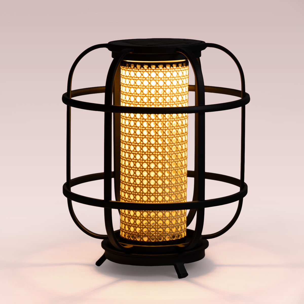 Beacon Tower (Black, Medium, Solar Powered-Rechargeable) Outdoor Floor Lamp