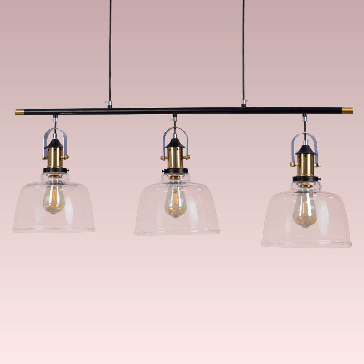 Royal Tea Clear Glass Hanging Lamp
