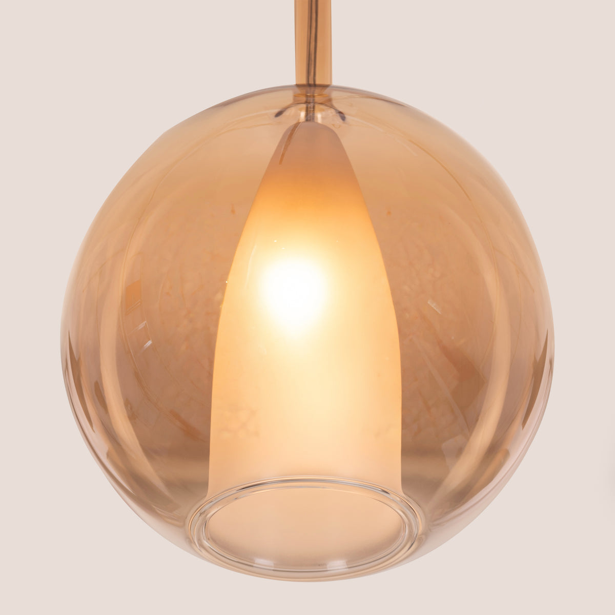 First Sign (Amber) Glass Pendant Light