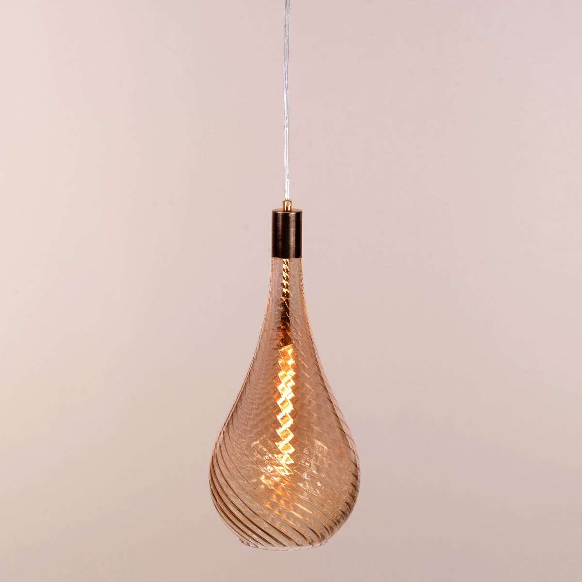 Keep My Love (Amber) Glass Pendant Light