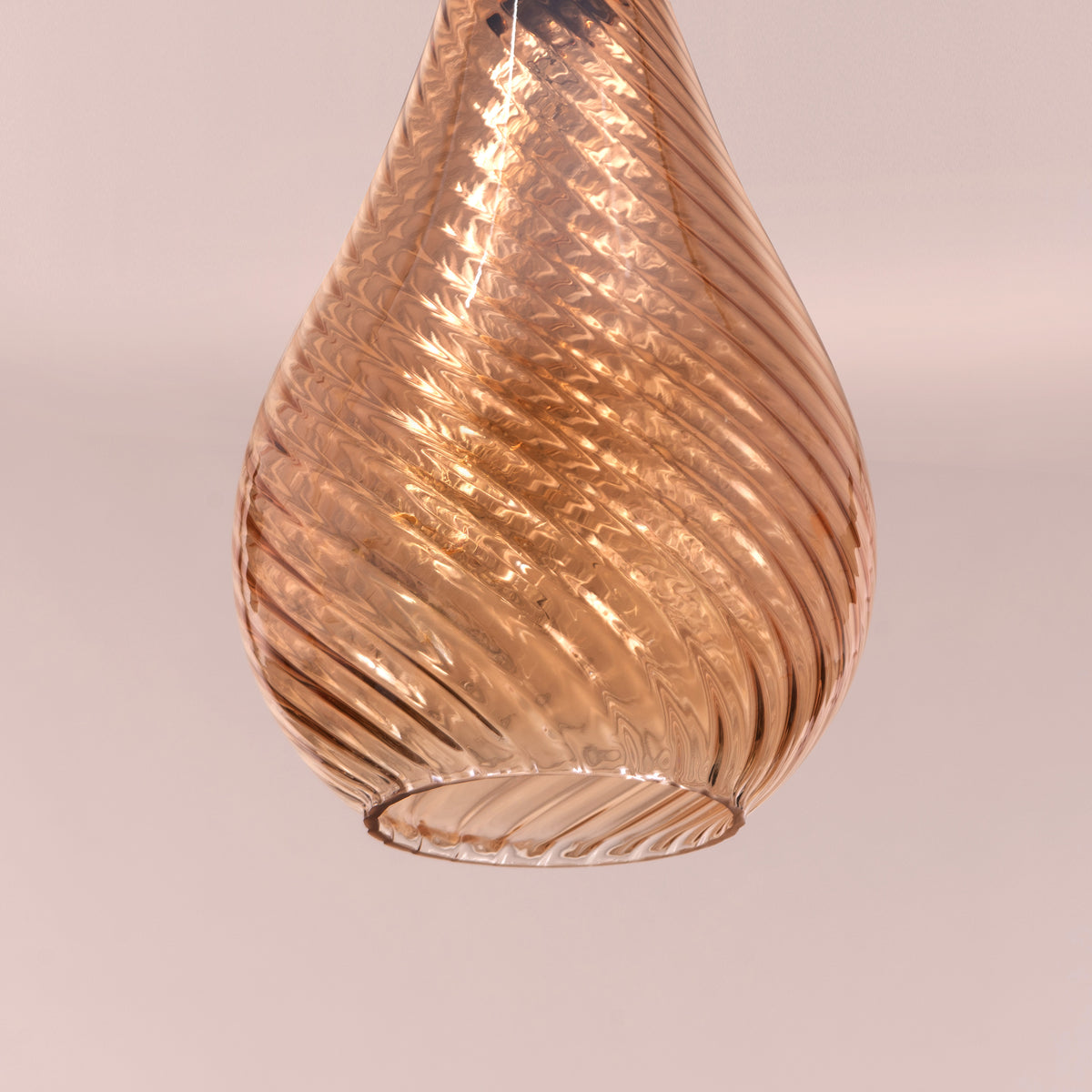 Keep My Love (Amber) Glass Pendant Light