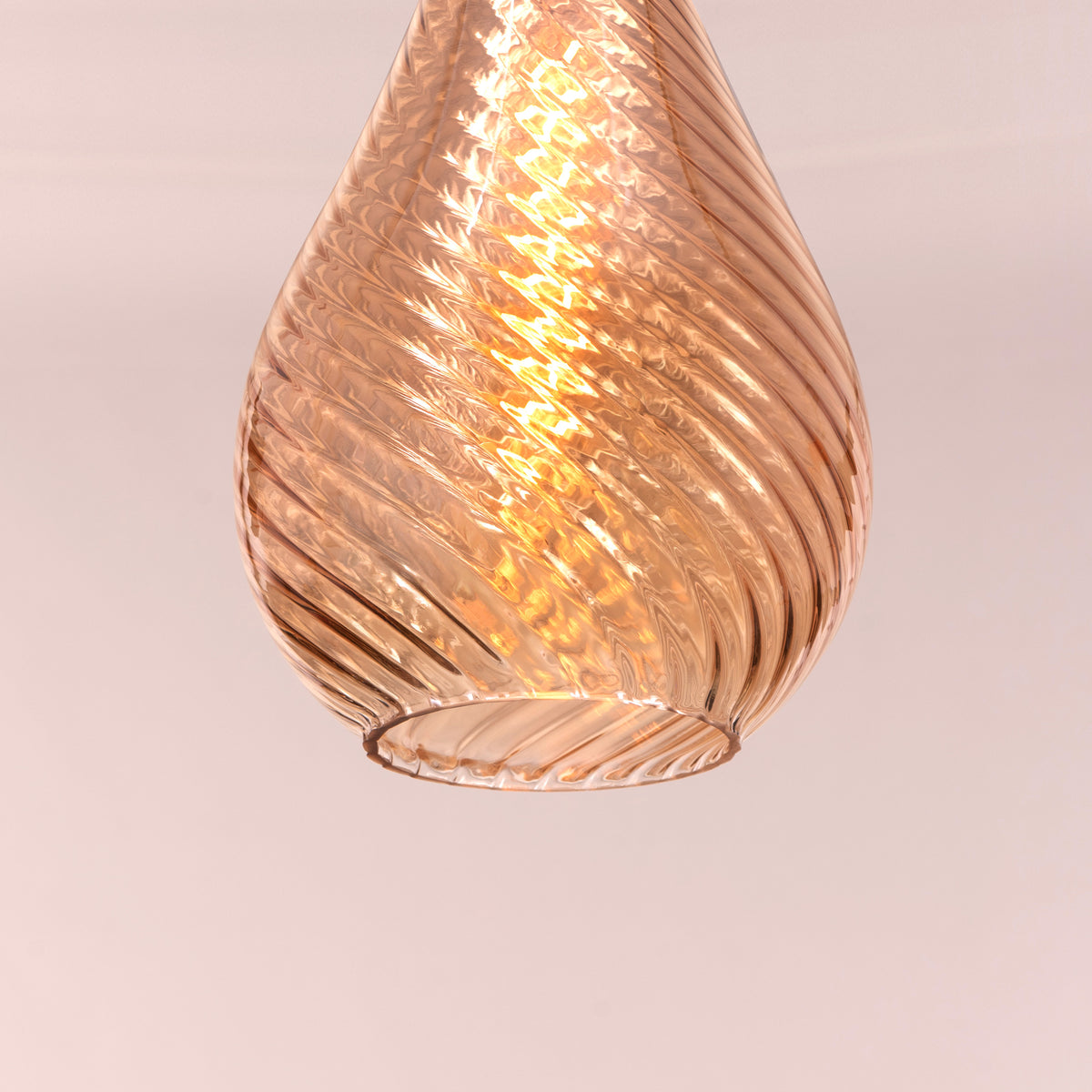 Keep My Love (Amber) Glass Pendant Light