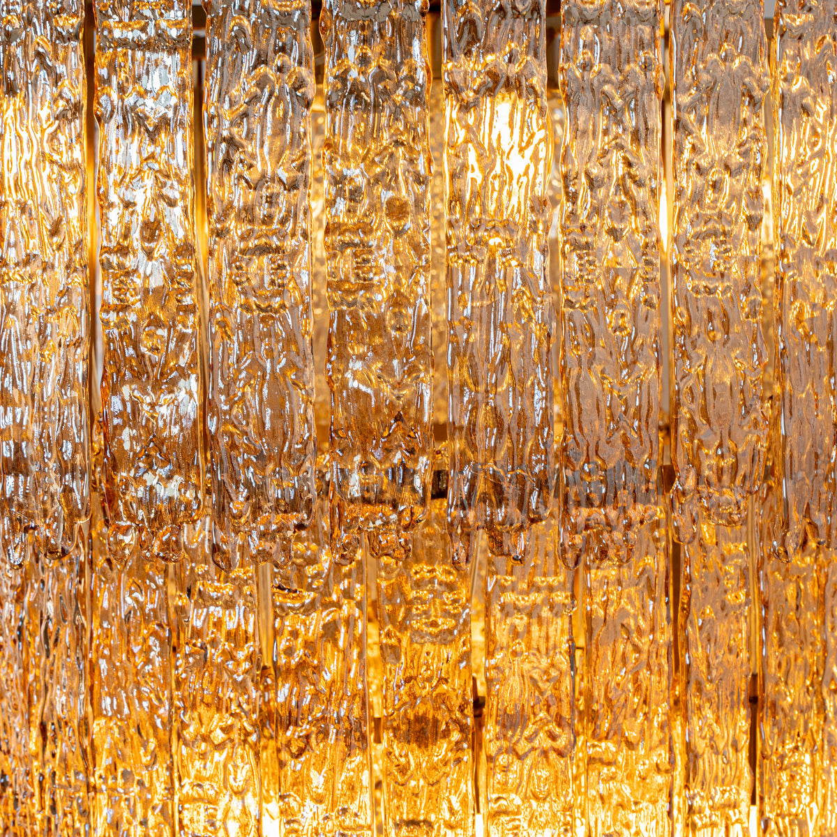Sweeping Changes (Gold, Round, Molten Wax-Styled) Crystal Chandelier