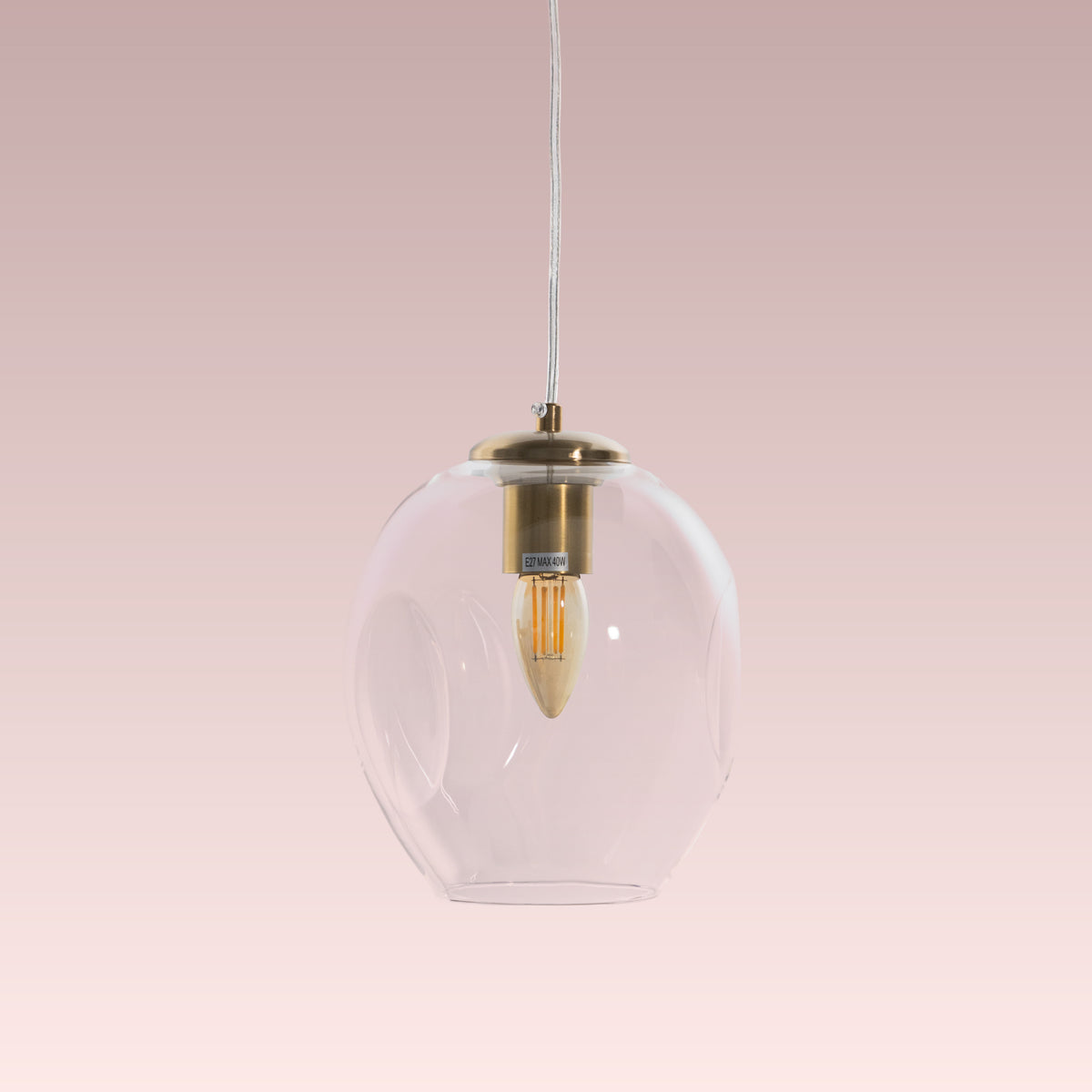 Thousand Stars Single (Clear) Glass Pendant Lamp