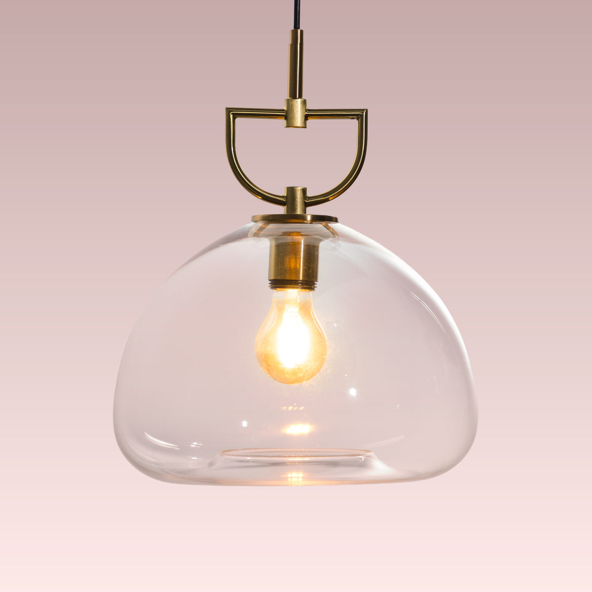 Nightlife (Gold, Clear) Glass Pendant Lamp