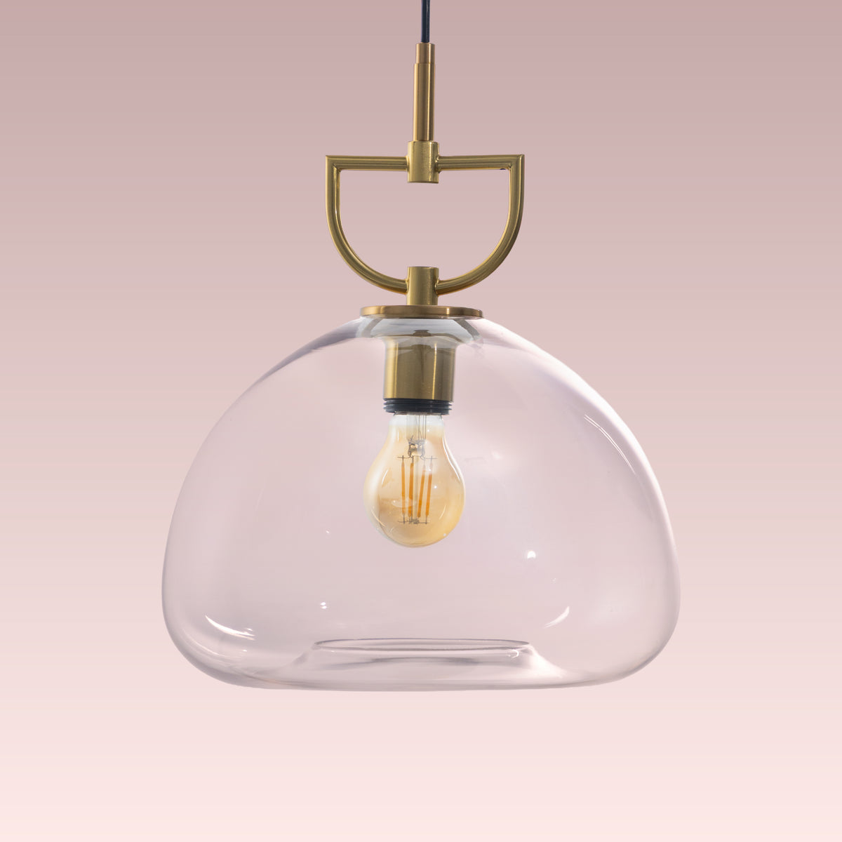 Nightlife (Gold, Clear) Glass Pendant Lamp