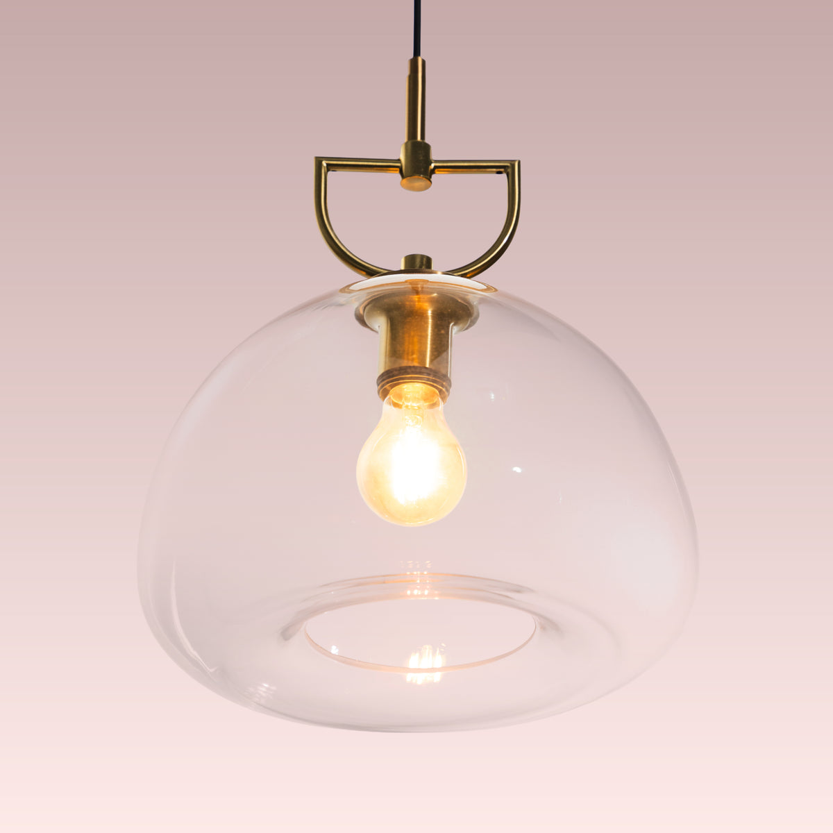 Nightlife (Gold, Clear) Glass Pendant Lamp