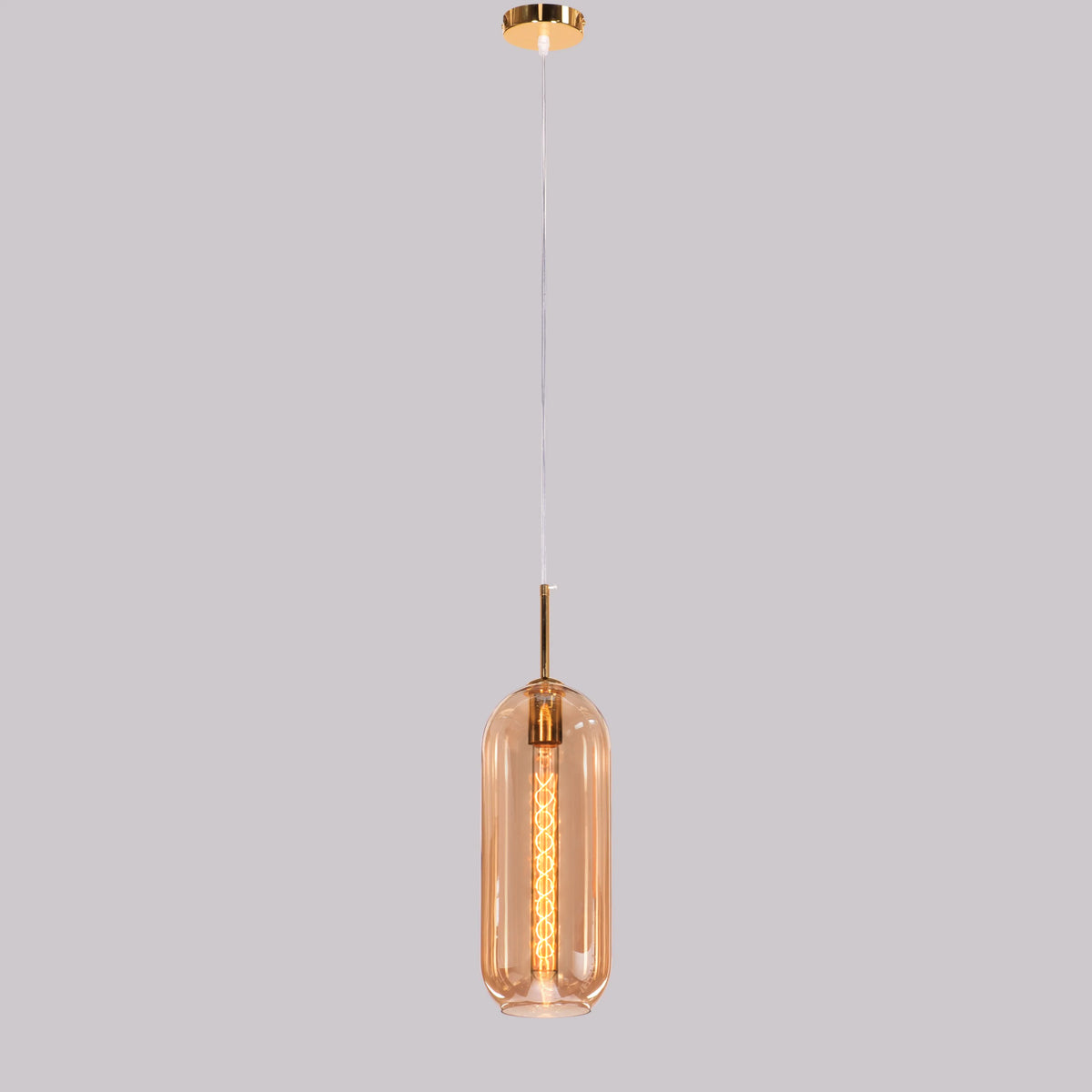 Gold Glamour (Medium, Gold) Glass Pendant Light