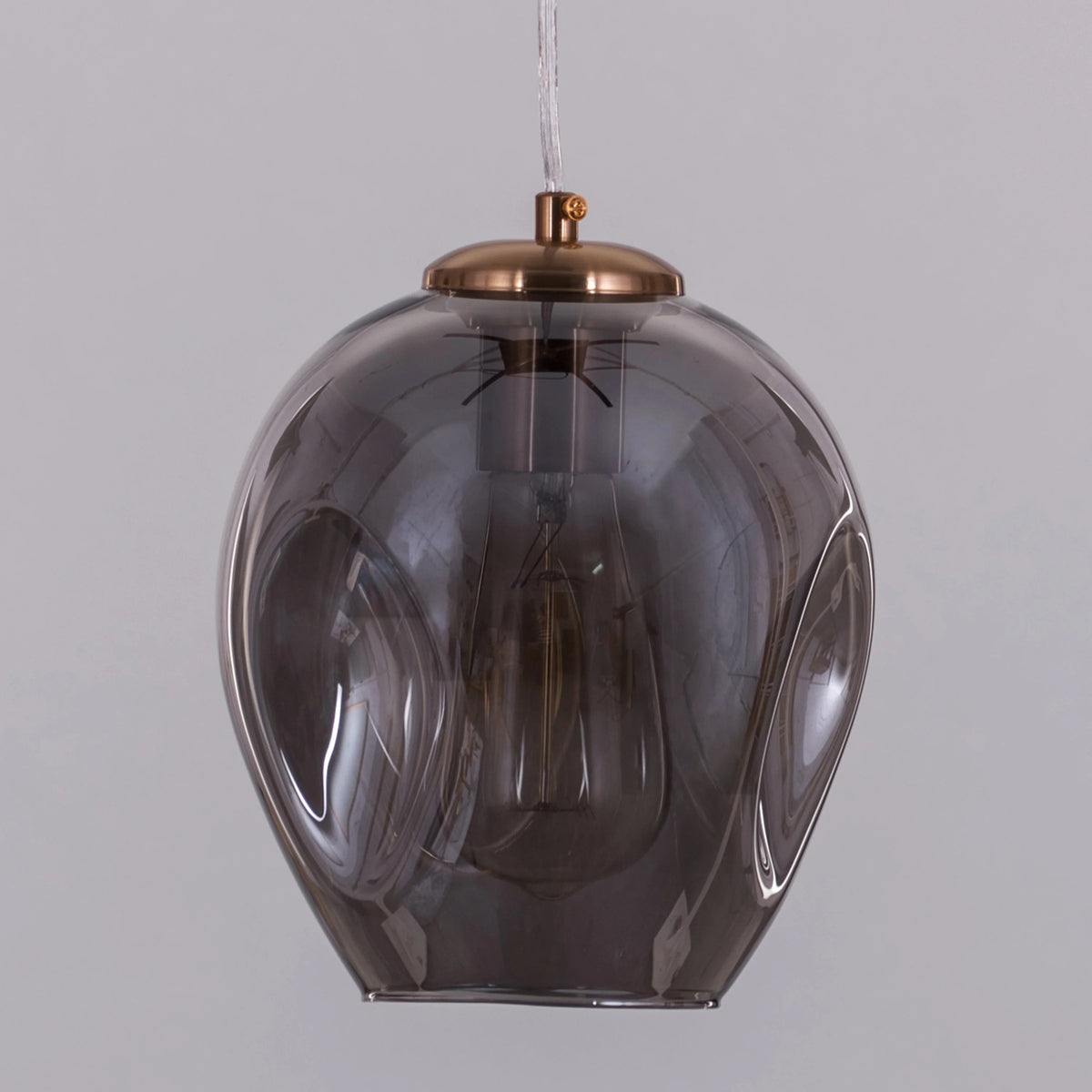 Thousand Stars Single (Smokey Grey) Glass Pendant Light