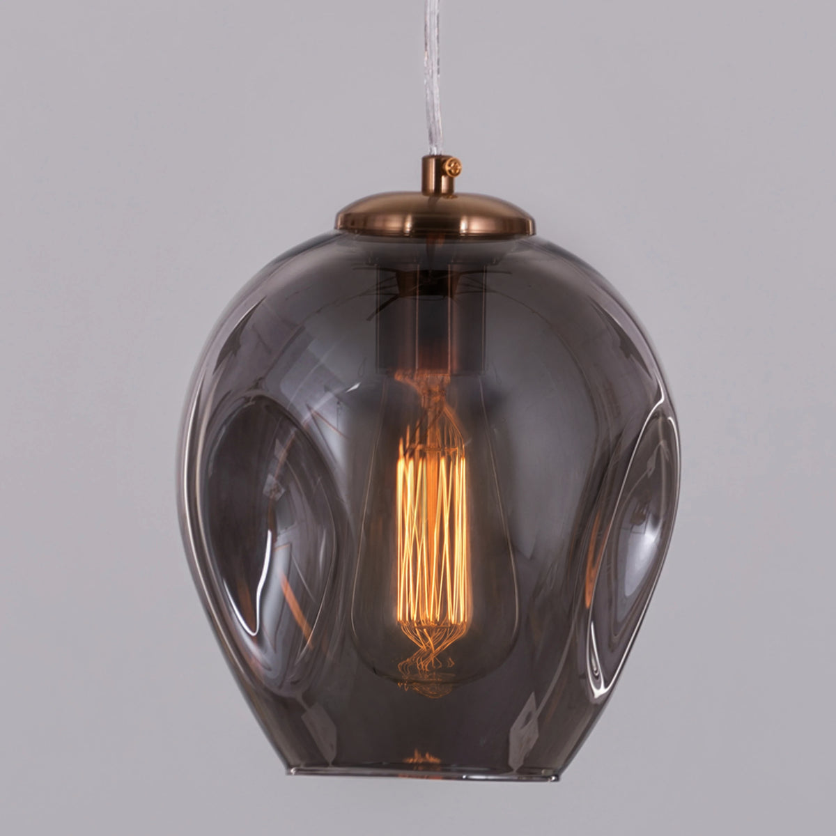 Thousand Stars Single (Smokey Grey) Glass Pendant Light