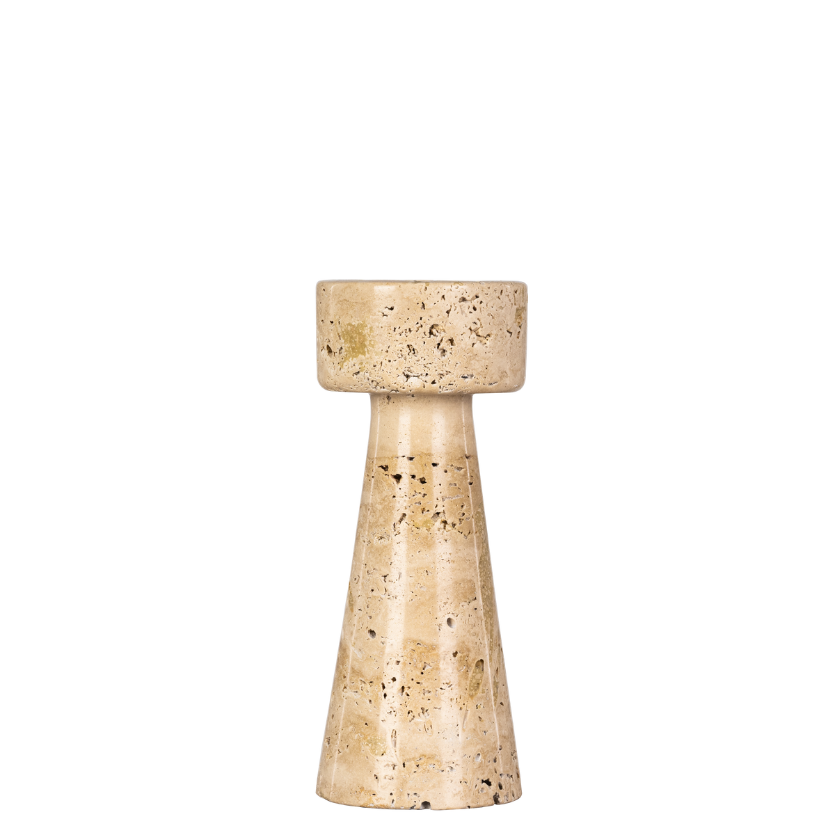 Twinning Sable (Large, Beige) Marble Candle Holder