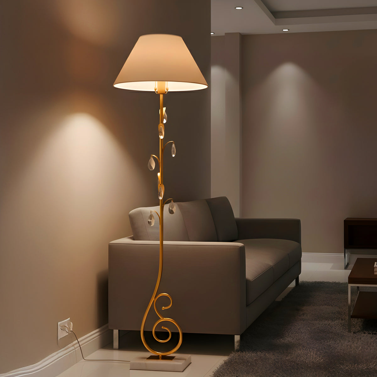 Crown Wine Floor Lamp