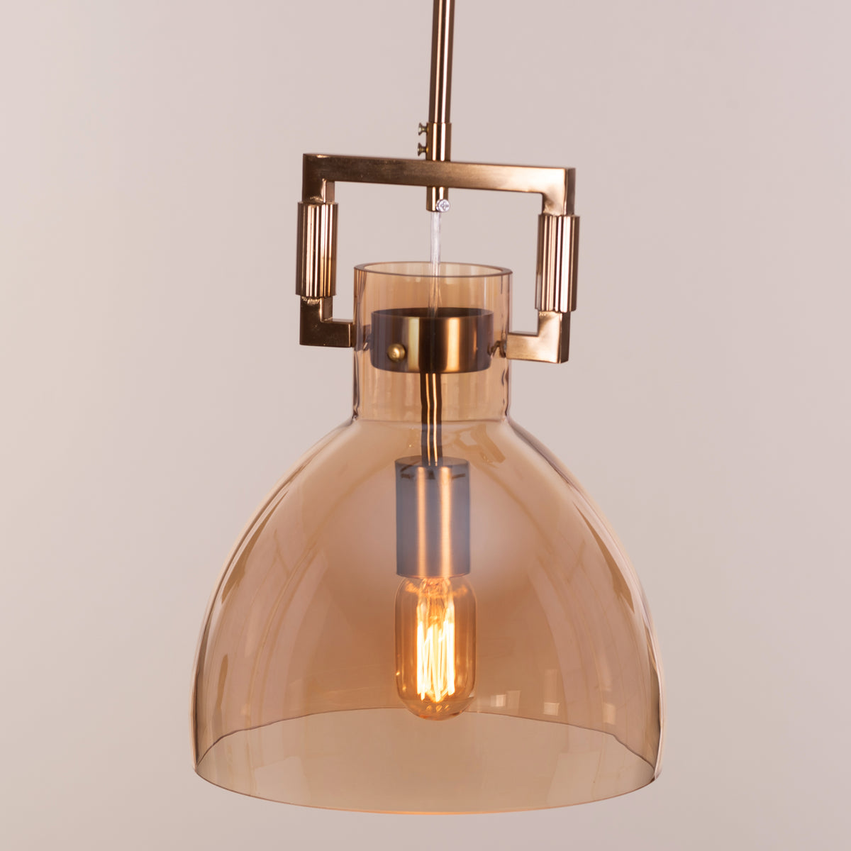 High Hopes (Oval, Amber) Glass pendant Light