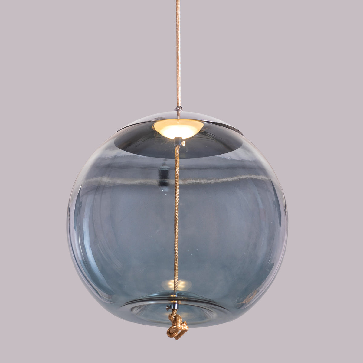 Motivation (Blue, Built-In LED) Glass Pendant Light