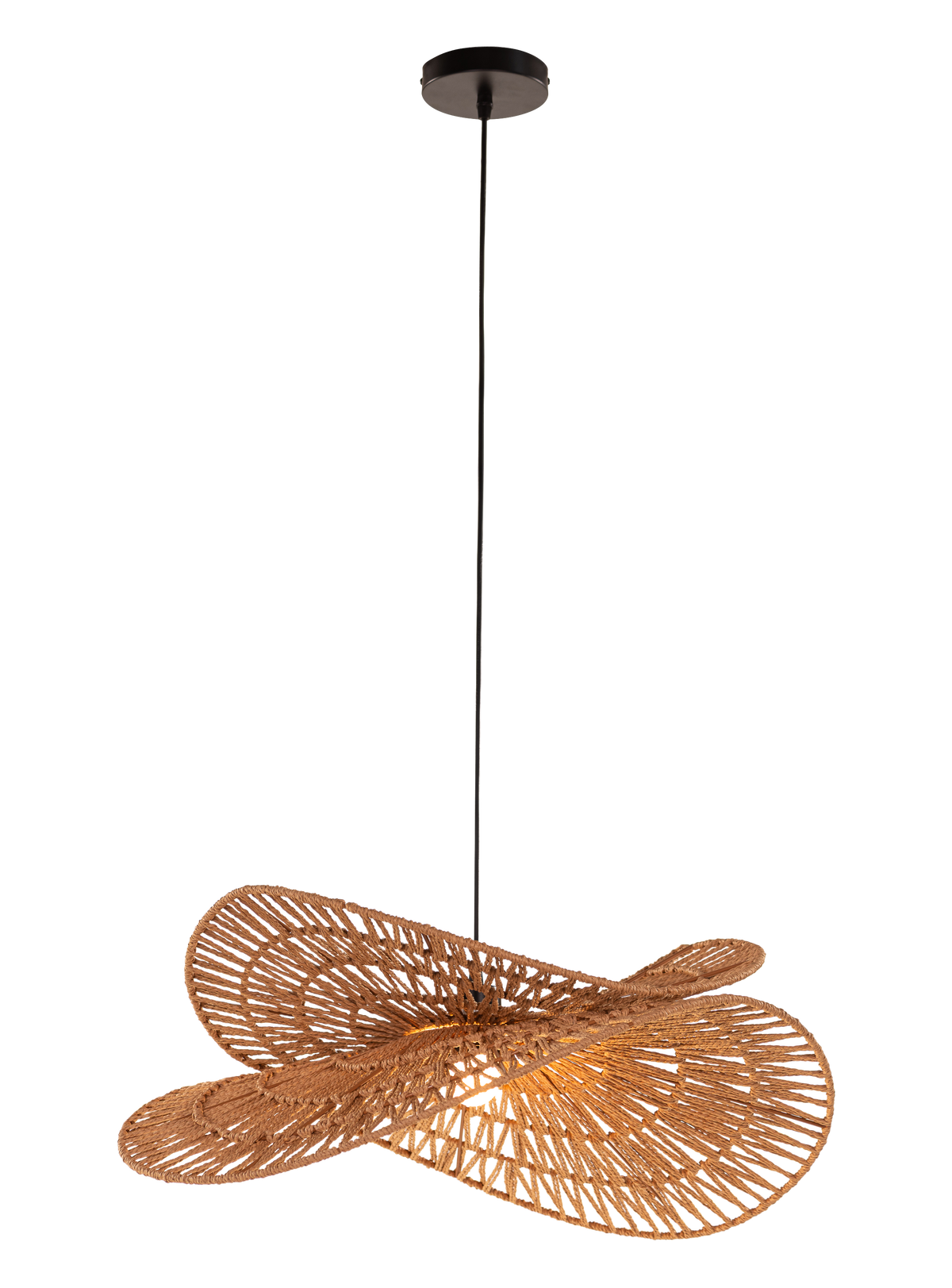 Brume (Brown) Rattan Pendant Light