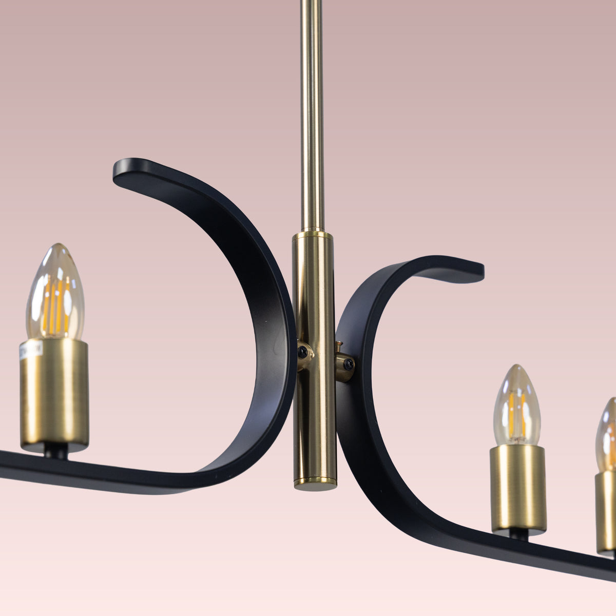 Twilight Row (Gold, Black) Chandelier
