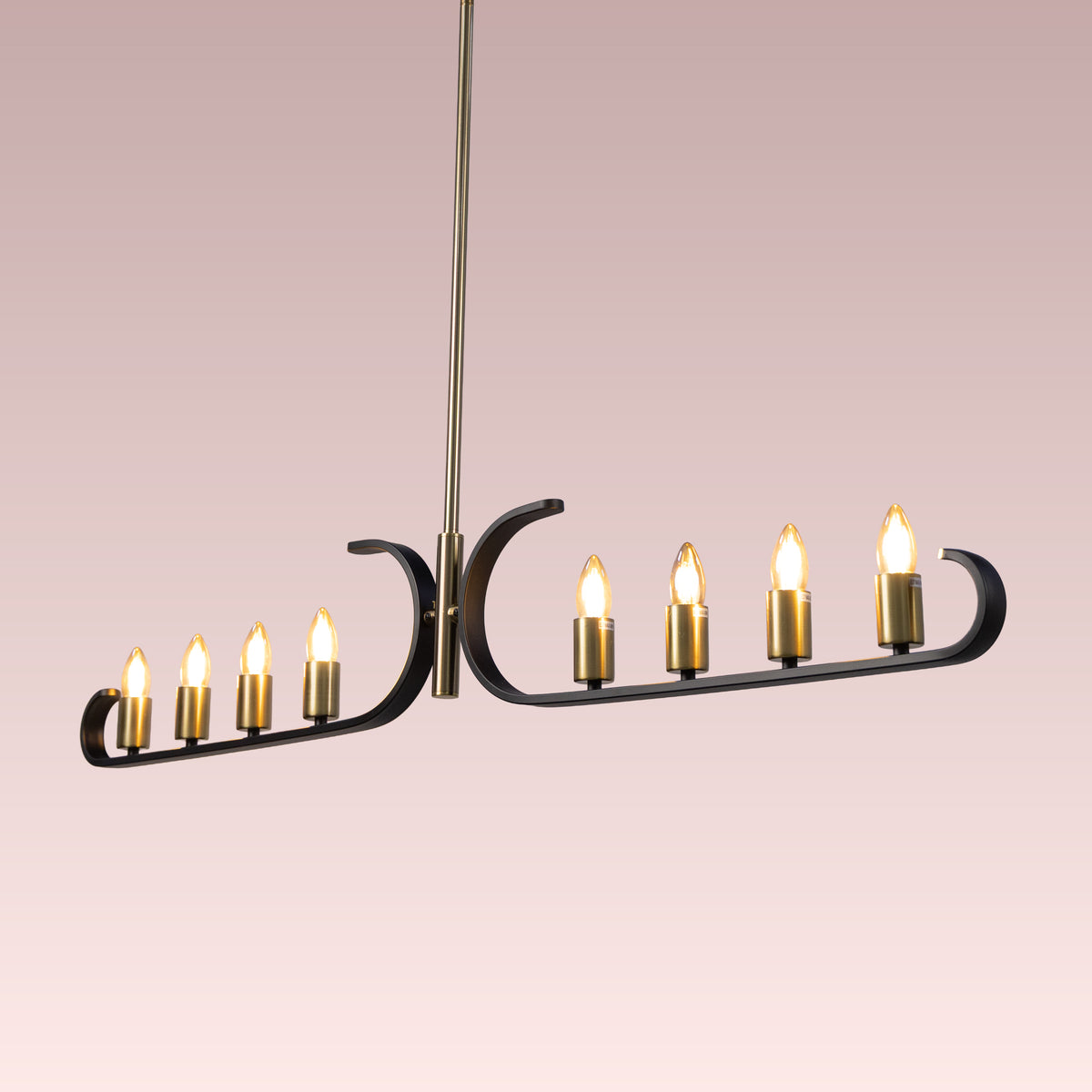 Twilight Row (Gold, Black) Chandelier