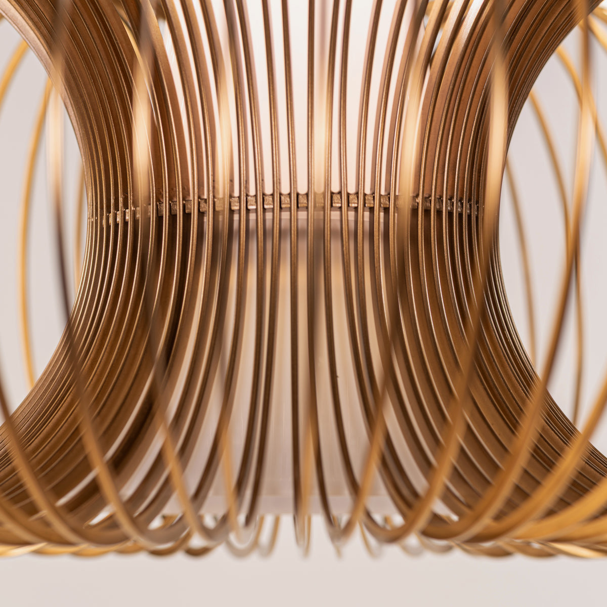 Oïna (Medium, Gold, White) Metal & Glass Pendant Light