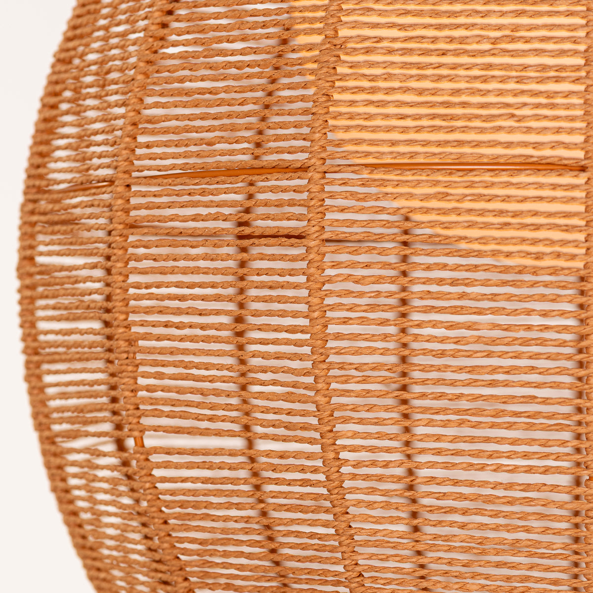 Sundown Cove (Gold, Beige) Rattan Pendant Light