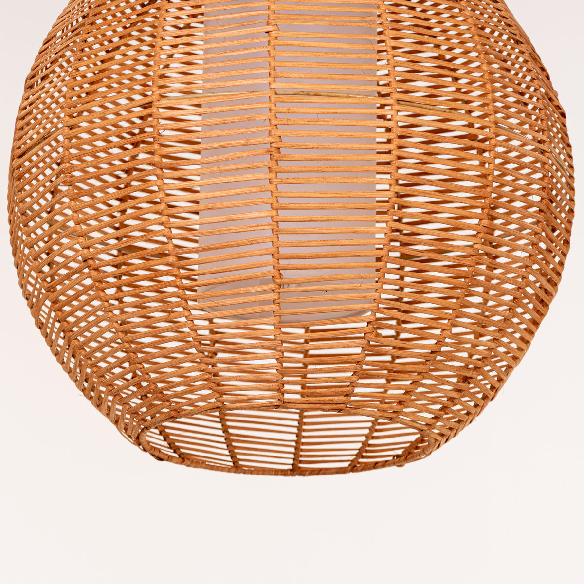 Sunlight Shore (Round, Beige) Rattan Pendant Light