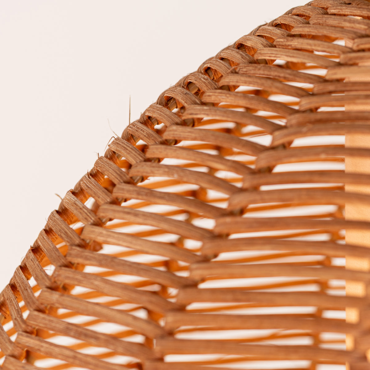 Sunlight Shore (Round, Beige) Rattan Pendant Light