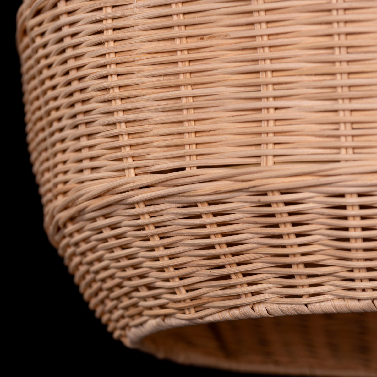 Bayfront Basket (Beige) Rattan Pendant Light