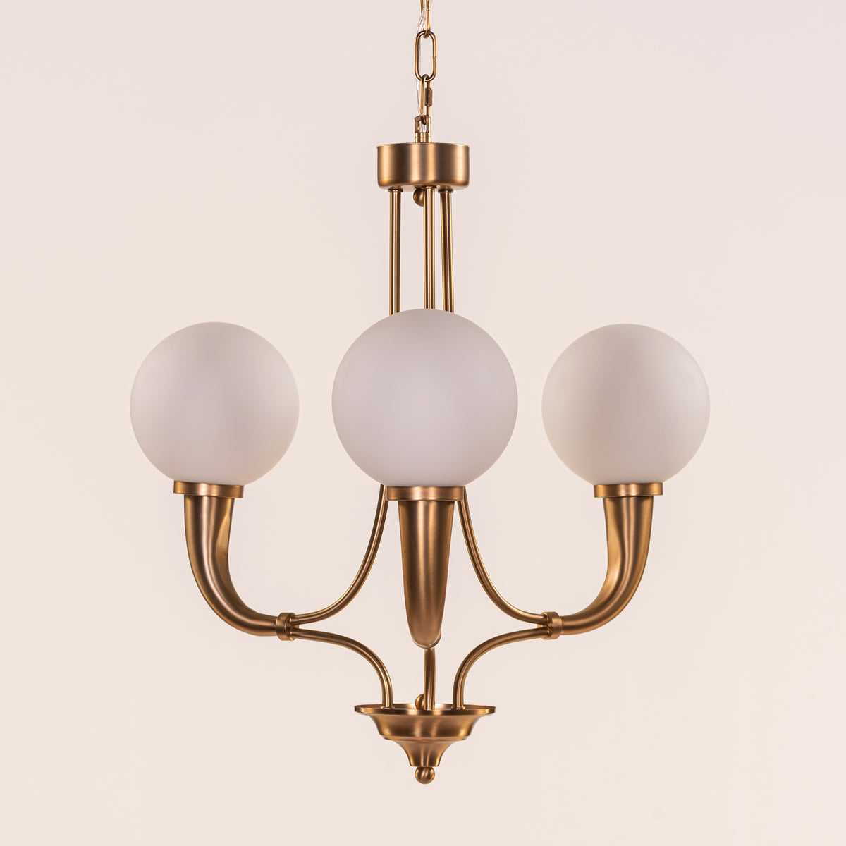 Kenswick (Gold, White) Frosted Glass Pendant Light