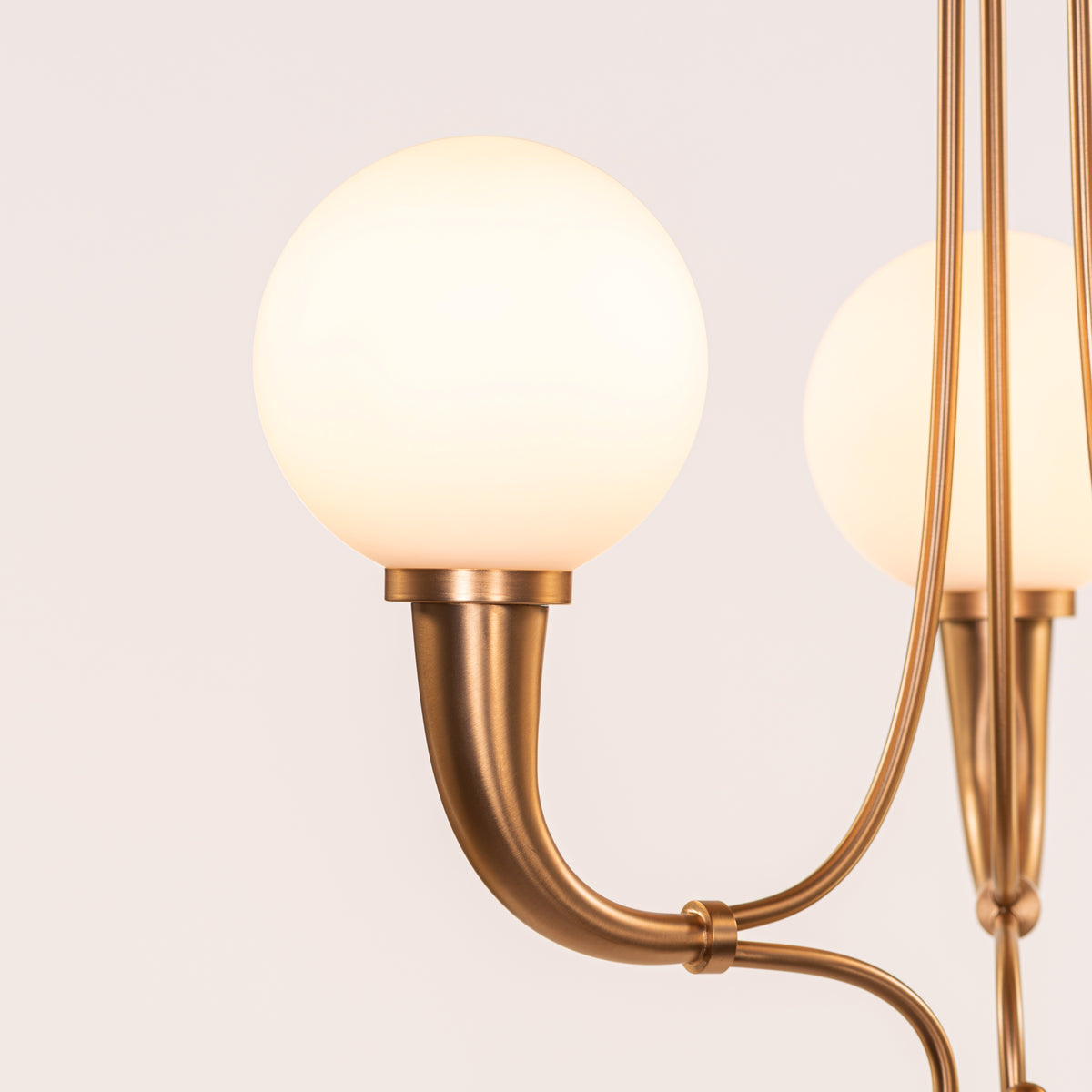 Kenswick (Gold, White) Frosted Glass Pendant Light