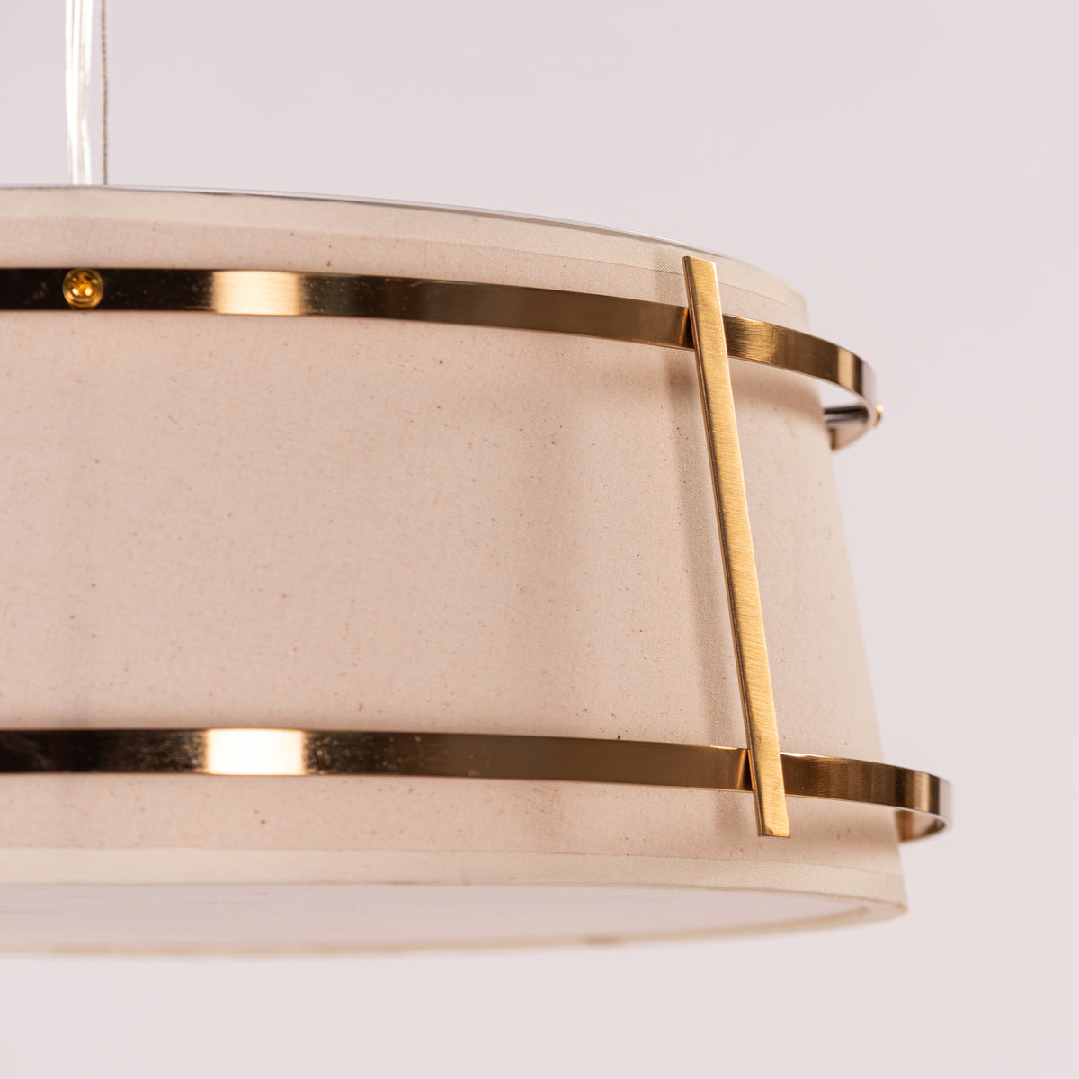 Urban Dial (Gold, Fabric) Acrylic Pendant Light