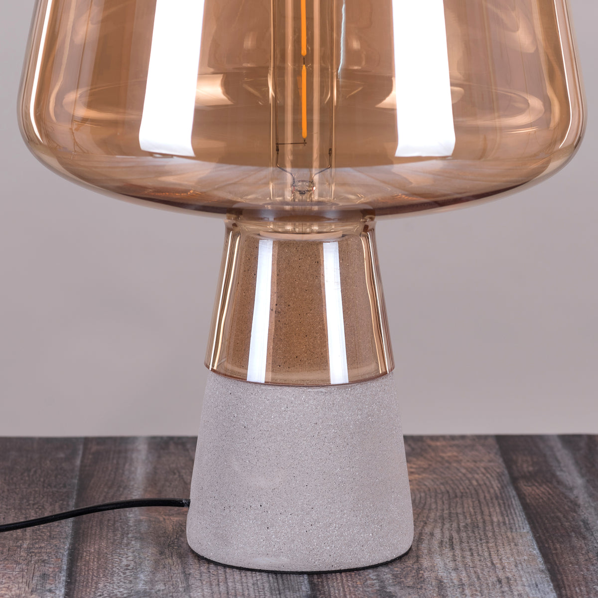 Tea For Two (Amber) Stone Table Lamp