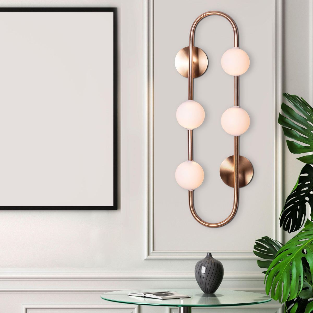 Check The List (Gold, Dimmable LED with Remote Control) Wall Light