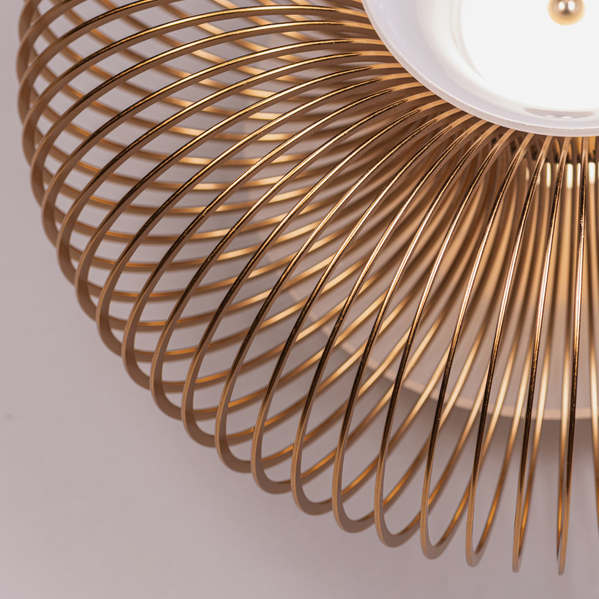Oïna (Gold, White) Metal & Glass Wall Light