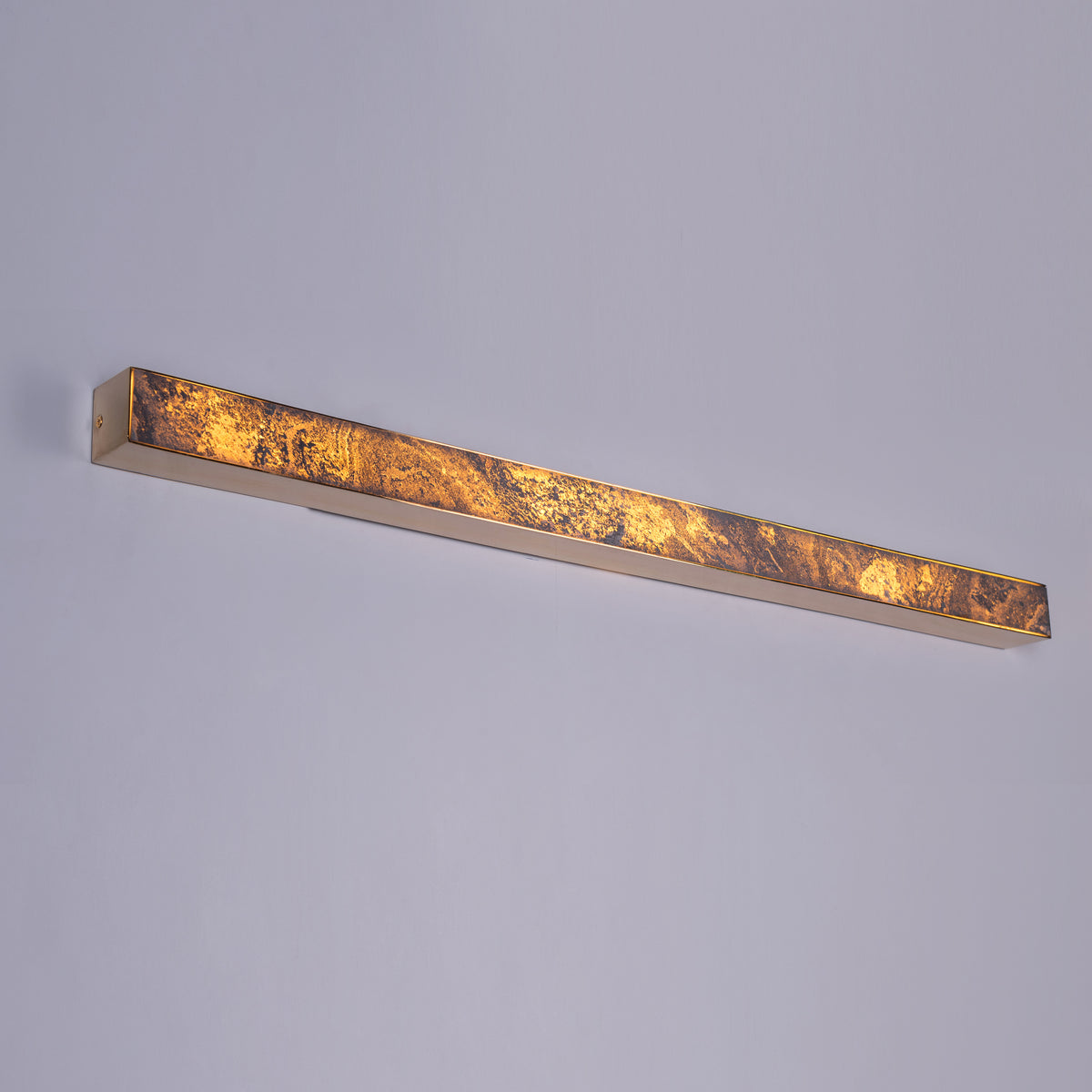 Cloudy Days Translucent (Large, Gold, Built-In LED) Natural Stone Wall Light