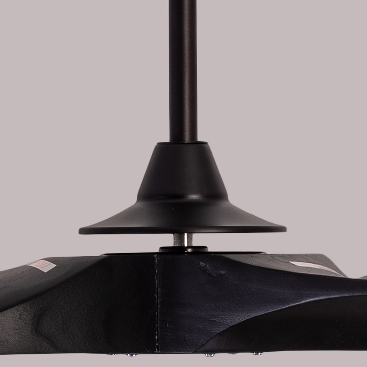 Devil's Advocate (132 cm Span, Black Metal Body, Black Finish Solid Wood) Designer Ceiling Fan