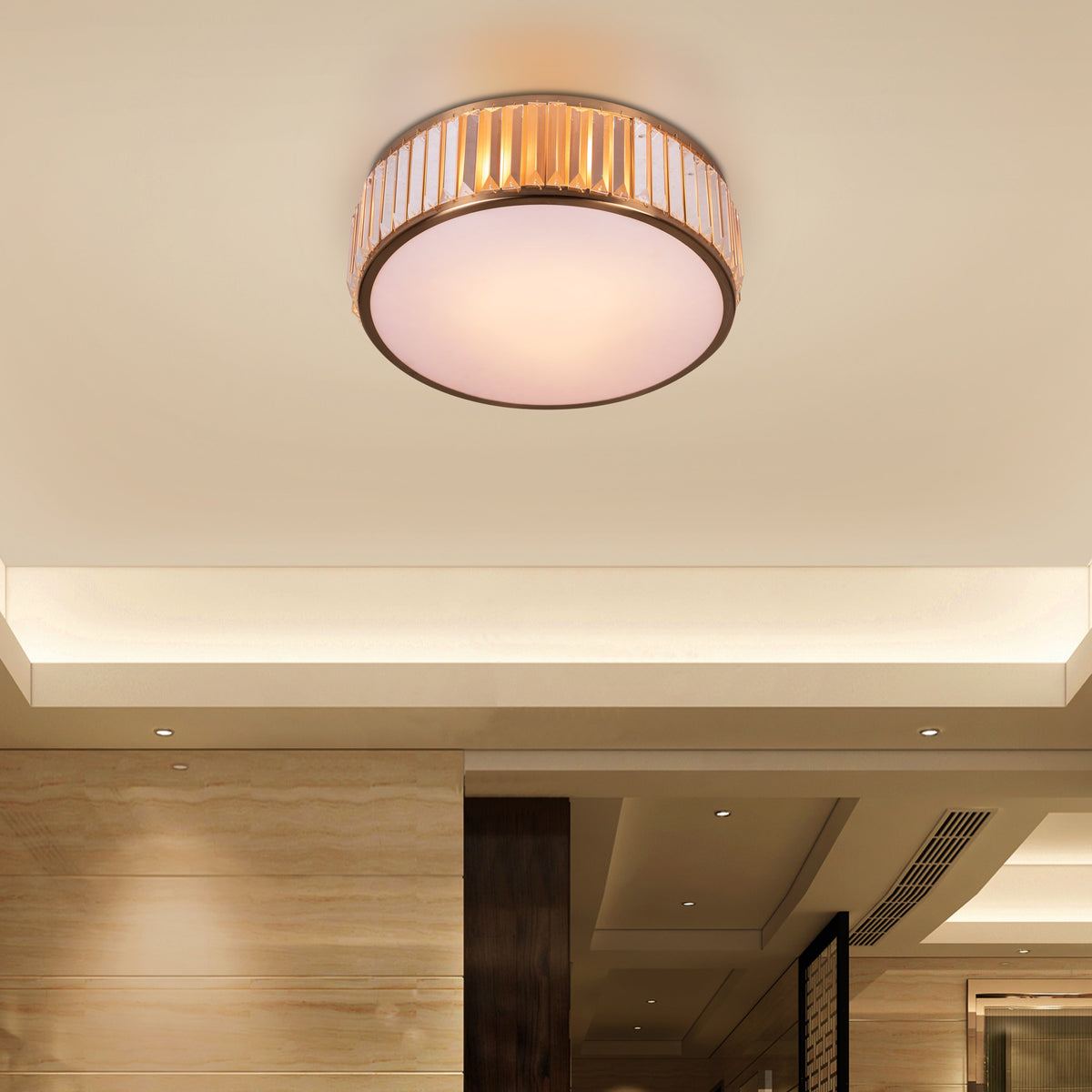Matinee (Gold) Crystal Ceiling Light