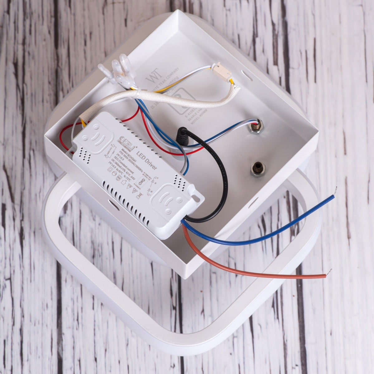 Light The Way (Square, White, 3 Color Dimmable LED with Remote Control) Ceiling Light