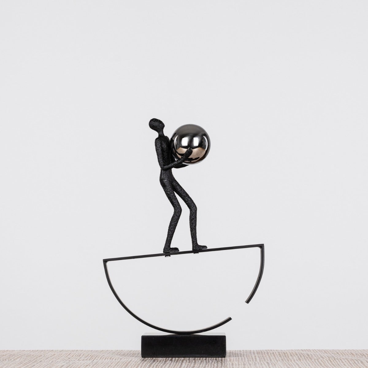 Excess Baggage (Black) Resin-Marble Home Decor