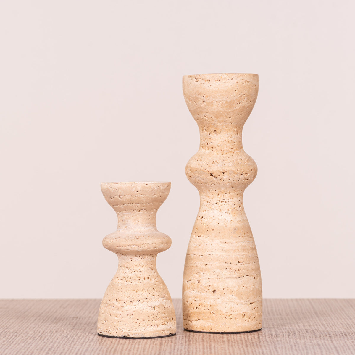 Otherly Love (Large, Beige) Marble Candle Holder