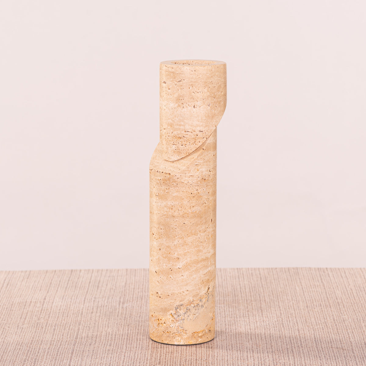 Sinkin Soon (Large, Beige) Marble Candle Holder