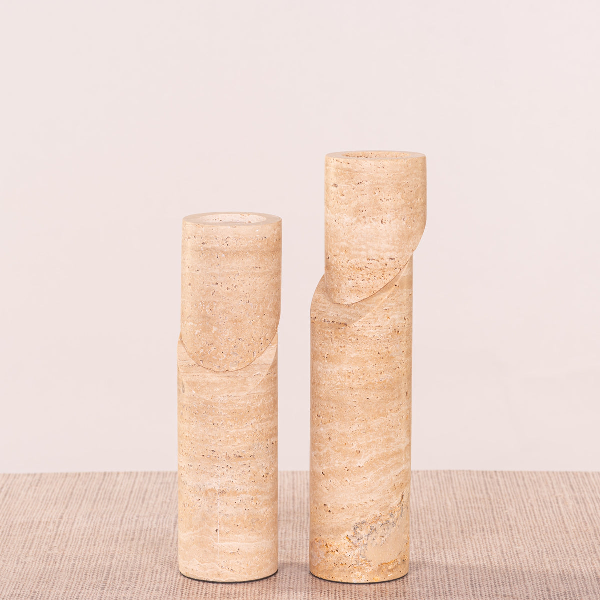 Sinkin Soon (Large, Beige) Marble Candle Holder