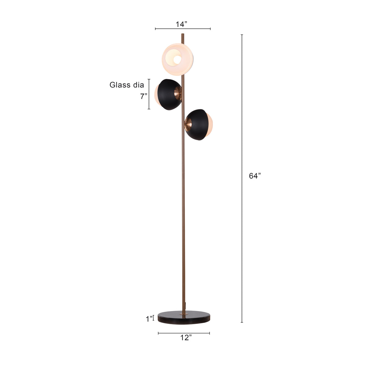 Addiction (Gold) Marble Floor Lamp
